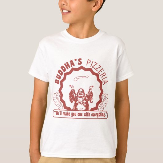 Pizzeria Buddha T-Shirt (Vorderseite)