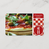 Pizzeria Business Card Visitenkarte (Vorderseite)