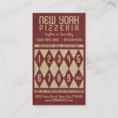 Pizzeria diamonds treuhänderkarte treuekarte (Rückseite)