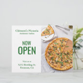 Pizzeria-Eröffnungsflyer (Stehend Vorderseite)