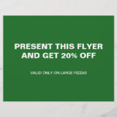 Pizzeria-Eröffnungsflyer (Rückseite)