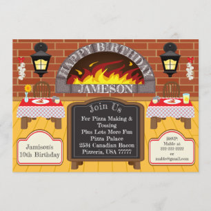 Pizzeria Fire Roasted Pizza Party Allergien einlad Einladung