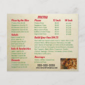 Pizzeria Flyer (Hinten)