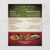 Pizzeria Flyer (Hinten)