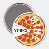 Pizzeria Funny Pepperoni niedlicher Feinschmecker Magnet (Vorderseite/Rückseite)