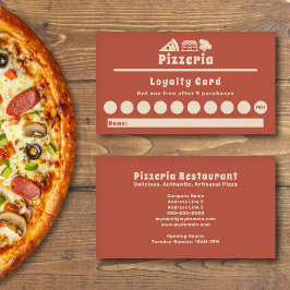 Pizzeria Loyalty Card Visitenkarte