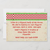 Pizzeria Party Einladung (Rückseite)