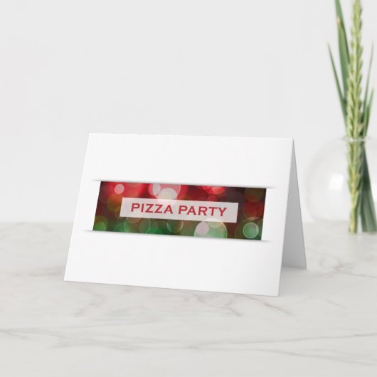 Pizzeria Party Einladung (Vorderseite)