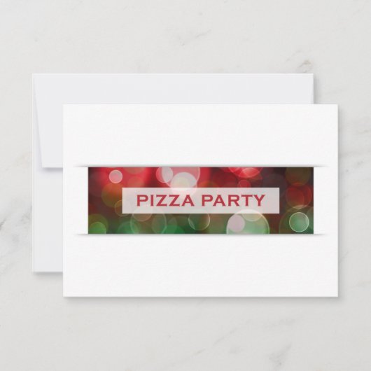 Pizzeria Party Einladung (Vorderseite)