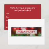 Pizzeria Party Einladung (Vorne/Hinten)