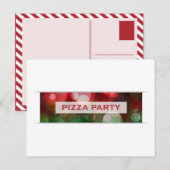 Pizzeria Party Postkarte (Vorne/Hinten)