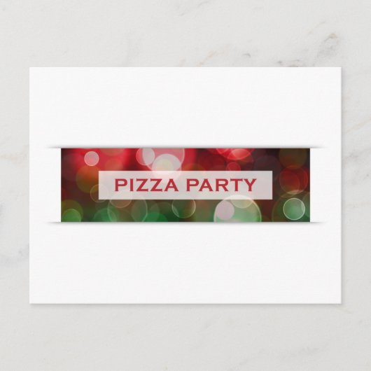 Pizzeria Party Postkarte (Vorderseite)