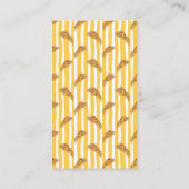 Pizzeria Pizza Muster QR Code Business Card Visitenkarte (Rückseite)