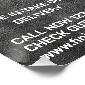 Pizzeria Pizza O Clock Pizza Poster (Ecke)