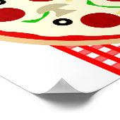 Pizzeria Pizza Party Banner Poster (Ecke)