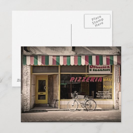 Pizzeria Postkarte (Vorne/Hinten)