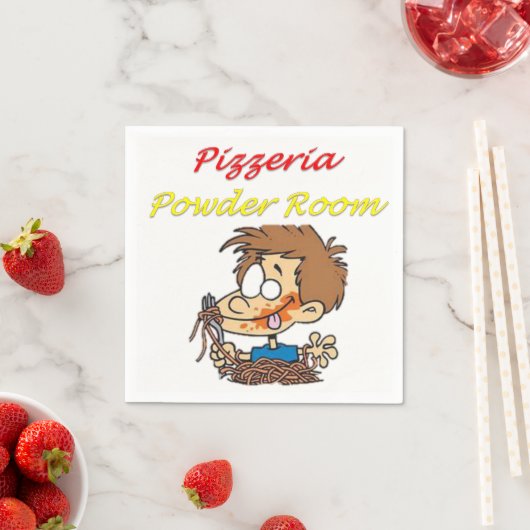 Pizzeria Powroom Paper Napkins Serviette (Beispiel)