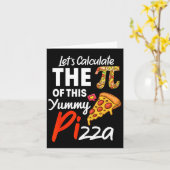 Pizzeria pun mathematica pi pari karte (Gelbe Blume)