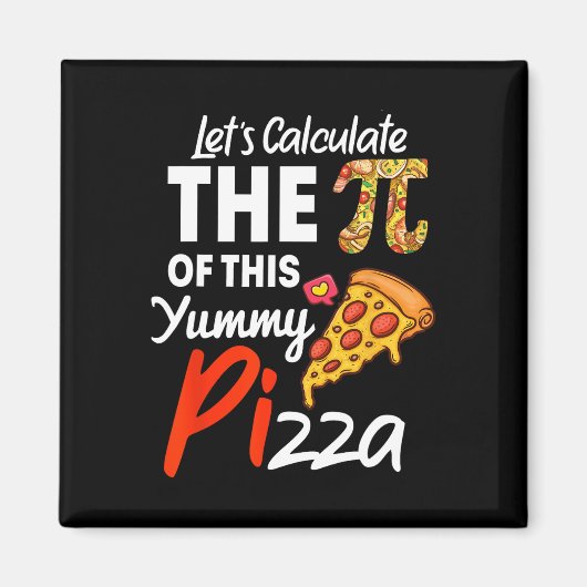 Pizzeria pun mathematica pi pari magnet (Vorne)
