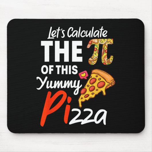 Pizzeria pun mathematica pi pari mousepad (Vorne)
