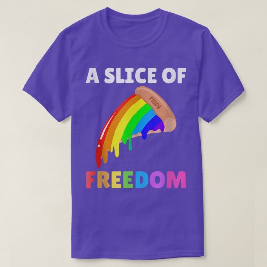 Pizzeria Rainbow Gay Pride Funny 294 T-Shirt (Design vorne)