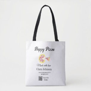 Pizzeria Restaurant Café Pizzeria QR-Code scannen  Tasche