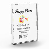Pizzeria Restaurant Cafe Pizzeria Scan QR-Code bes Fotoblock (Links)