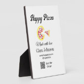 Pizzeria Restaurant Cafe Pizzeria Scan QR-Code bes Fotoplatte (Seite)