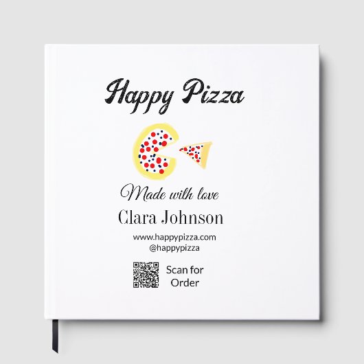 Pizzeria Restaurant Café Pizzeria Scan QR-Code bes Gästebuch (Vorderseite)
