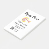 Pizzeria Restaurant Cafe Pizzeria Scan QR-Code bes Post-it Klebezettel (angewinkelt)