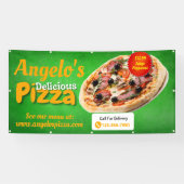 Pizzeria Restaurant Grosse Außenwand Banner (Horizontal)