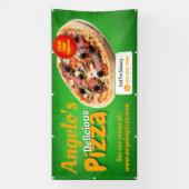 Pizzeria Restaurant Grosse Außenwand Banner (Vertikal)
