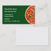 Pizzeria-Restaurant Visitenkarte (Vorne/Hinten)