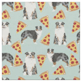 Pizzeria Shepherd niedlich Hundedesign Stoff (Nahaufnahme)