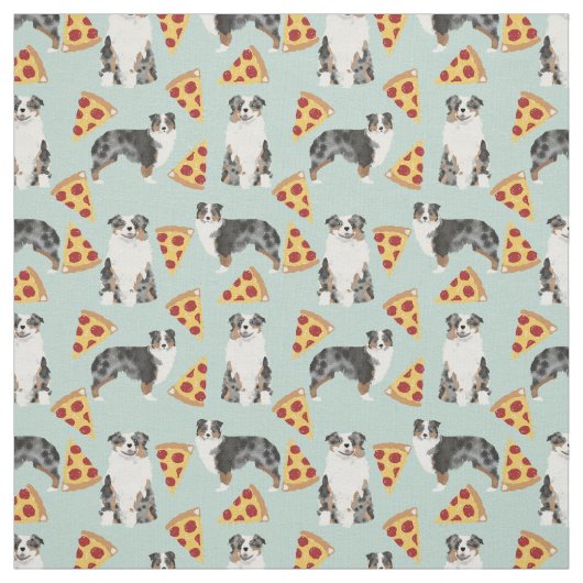 Pizzeria Shepherd niedlich Hundedesign Stoff (Muster)