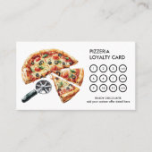 Pizzeria Simple Modern Loyalty Card Treuekarte (Vorderseite)