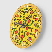 Pizzeria Trattoria Italienisches Pizza Restaurant Große Wanduhr (Winkel)