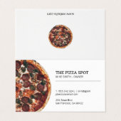 Pizzeria Visitenkarten (Außenseite Aufgefaltet)