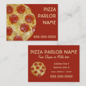 Pizzeriagewohnheits-Visitenkarten Visitenkarte (Vorne/Hinten)