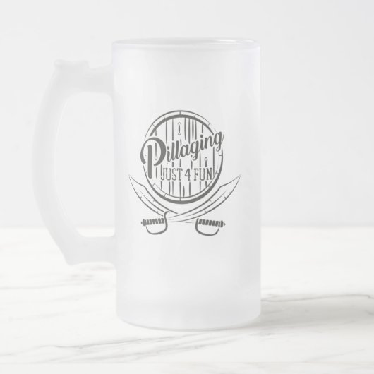PJ4f "Fass-" Bier-Tasse Mattglas Bierglas (Links)