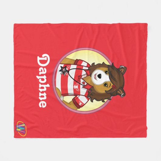 Pj-Collie Fleecedecke (Vorderseite (Horizontal))