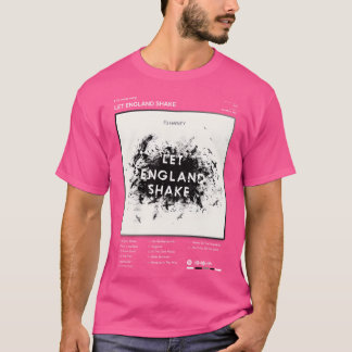 Pj Harvey - Gelassen England Shake Tracklist Album T-Shirt