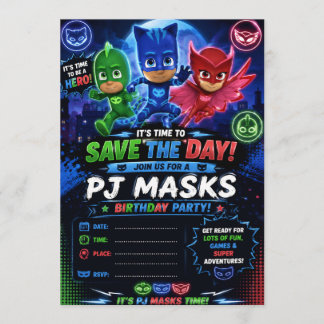 Pj Mask Einladung
