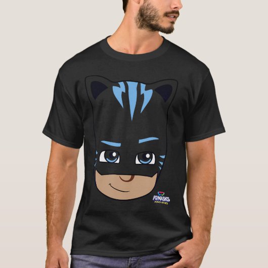 Pj Masken Catboy Big Face Power Hero Portrait T-Shirt (Vorderseite)