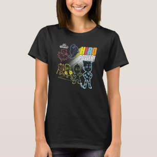 PJ Masken Power Heroes Hero Power! Neon Colorful G T-Shirt