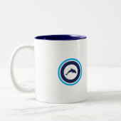 PJK 11oz Tasse / Blau mit Delphin (Links)