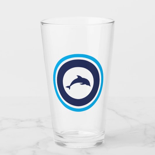 PJK 16oz Glas / Delfin (Vorderseite)