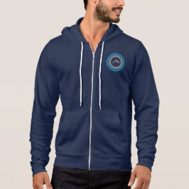 PJK Bella Zip Hoodie / Unisex / Delphin Logo blau