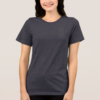 PJK Damen Grau Bella+Canvas / Kanji & Logo / Tri-Blend Shirt