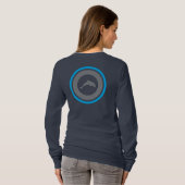 PJK Damen Navy Langarmshirt T-Shirt (Schwarz voll)